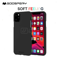 iPhone 16 6.1'' (2024) OEM Mercury Goospery Soft Feeling Jelly Case Black