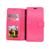 iPhone 16E 6.1'' (2025) Photo ID 3 Card Slots Plain Wallet Hot Pink