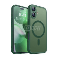 iPhone 17 6.3'' (2025) HD PC+Silicon Symmetry MagSafe Charger Case Matte GREEN