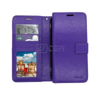 iPhone 17 6.3'' (2025) Photo ID 3 Card Slots Plain Wallet Purple