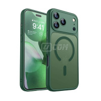 iPhone 17 Pro Max 6.9'' HD PC+Silicon Symmetry MagSafe Charger Case Matte GREEN