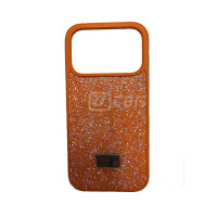 iPhone 17 Pro Max 6.9'' Hard Rhinestone Case Orange iPhone 17 Pro Max 6.9'' Hard Rhinestone Case Orange
