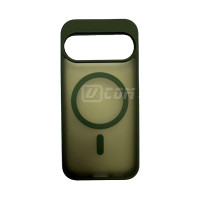 Pixel 10 /10 Pro 6.3'' (2025) HD PC+Silicon Symmetry MagSafe Charger Case Matte Green Pixel 10 /10 Pro 6.3'' (2025) HD PC+Silicon Symmetry MagSafe Charger Case Matte Green