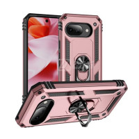 Pixel 10A 6.3''  Metal Hybrid with Magnetic Ring Kickstand Case Rose Gold