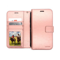 Pixel 10A 6.3''  Photo ID 3 Card Slots Plain Wallet Rose Gold