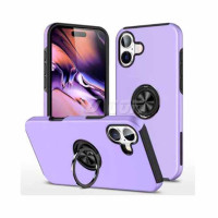Samsung A07 4G (2025) Metal Matte Finished with Magnetic Ring Kickstand Case Light Purple