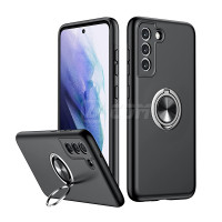 Samsung A55(5G) 2024 Metal Matte Finished with Magnetic Ring Kickstand Case Black