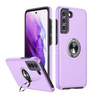 Samsung A55(5G) 2024 Metal Matte Finished with Magnetic Ring Kickstand Case Light Purple