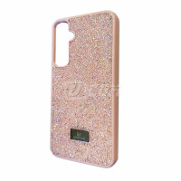 Samsung S24 FE (2024) Hard Rhinestone Case  Light Pink