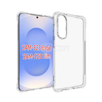 Samsung S25 Edge Hard PC+TPU Clear Shockproof 4 Corners Case Clear