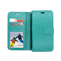 Samsung S25 Edge Photo ID 3 Card Slots Plain Wallet Teal