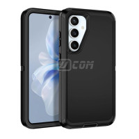 Samsung S25 FE (2025) Heavy Duty PC+Silicon 3 pcs Defender Case Black
