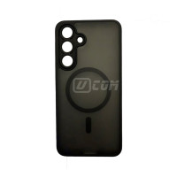 Samsung S25 FE (2025) HD PC+Silicon Symmetry MagSafe Charger Case Matte Black Samsung S25 FE (2025) HD PC+Silicon Symmetry MagSafe Charger Case Matte Black