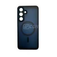 Samsung S25 FE (2025) HD PC+Silicon Symmetry MagSafe Charger Case Matte Navy Samsung S25 FE (2025) HD PC+Silicon Symmetry MagSafe Charger Case Matte Navy