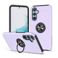 Samsung S26 (2026) Metal Matte Finished with Magnetic Ring Kickstand Case Light Purple