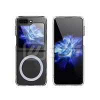 Samsung Z Flip7 5G HD PC+Silicon Symmetry MagSafe Charger Case 2 Piece Clear